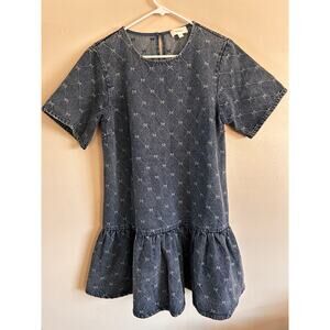 Bohme Zaida Bow Baby Doll Dress Small